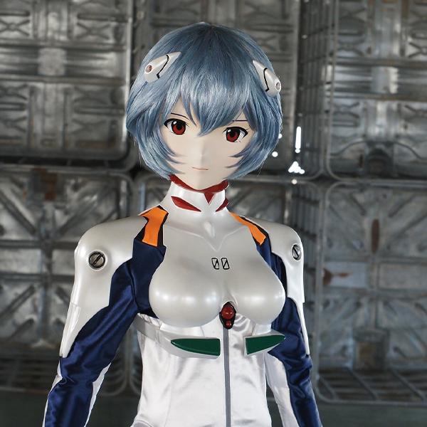 【受注生産品】ペーパームーンR 綾波レイプラグスーツVer. 等身大フィギュア・可動タイプ(専用スタンド付)