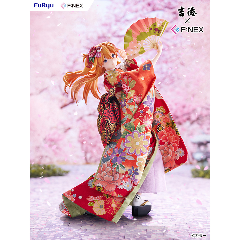 【受注生産】吉徳×F:NEX 式波・アスカ・ラングレー -日本人形- 1/4スケールフィギュア [お届け予定：2027年7月]