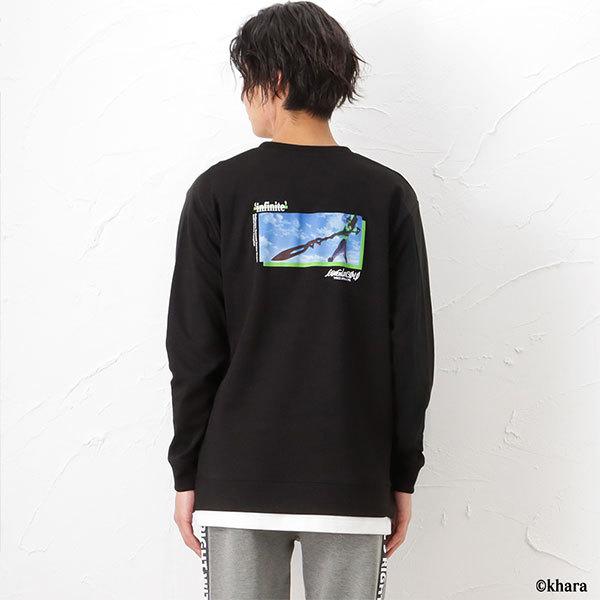 EVANGELION プリント長袖Ｔシャツ/初号機とカシウスの槍/ブラック（マックハウス）