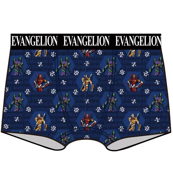 エヴァンゲリオンメンズボクサーブリーフ2022夏/ネイビー/機体