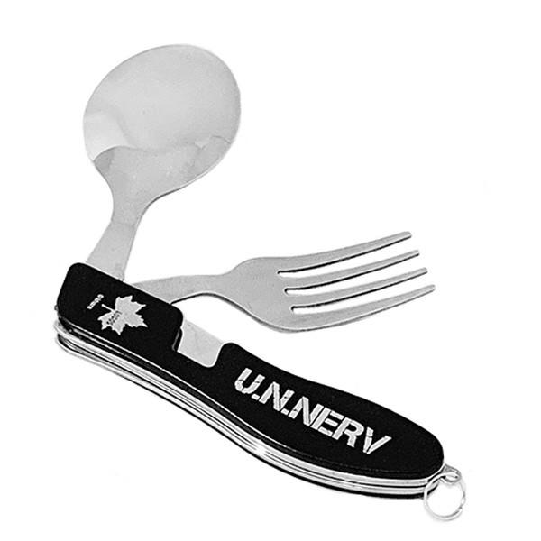 EVA＆LOGOS U.N.NERV野営装備品一体型分離式スプーン&フォークセット