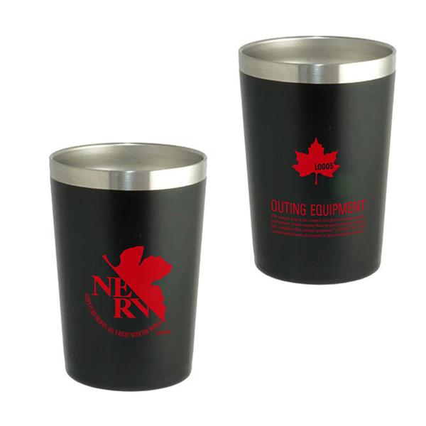 EVA&LOGOS ブラックステンレスタンブラーNERV ver.