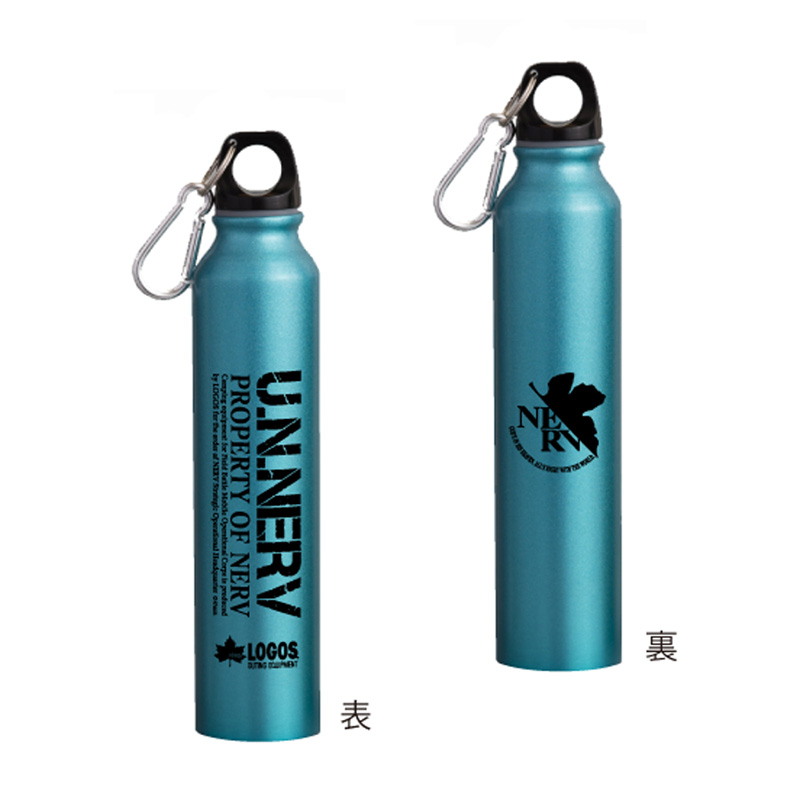 EVA&LOGOS スリムアルミボトル350ml/ブルー