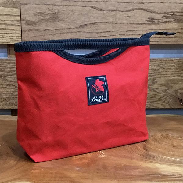 【エヴァンゲリオン x 犬印鞄製作所】パラフィン防水インナーバッグ/レッド