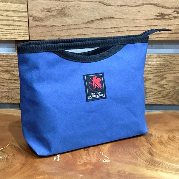 【エヴァンゲリオン x 犬印鞄製作所】パラフィン防水インナーバッグ/ブルー