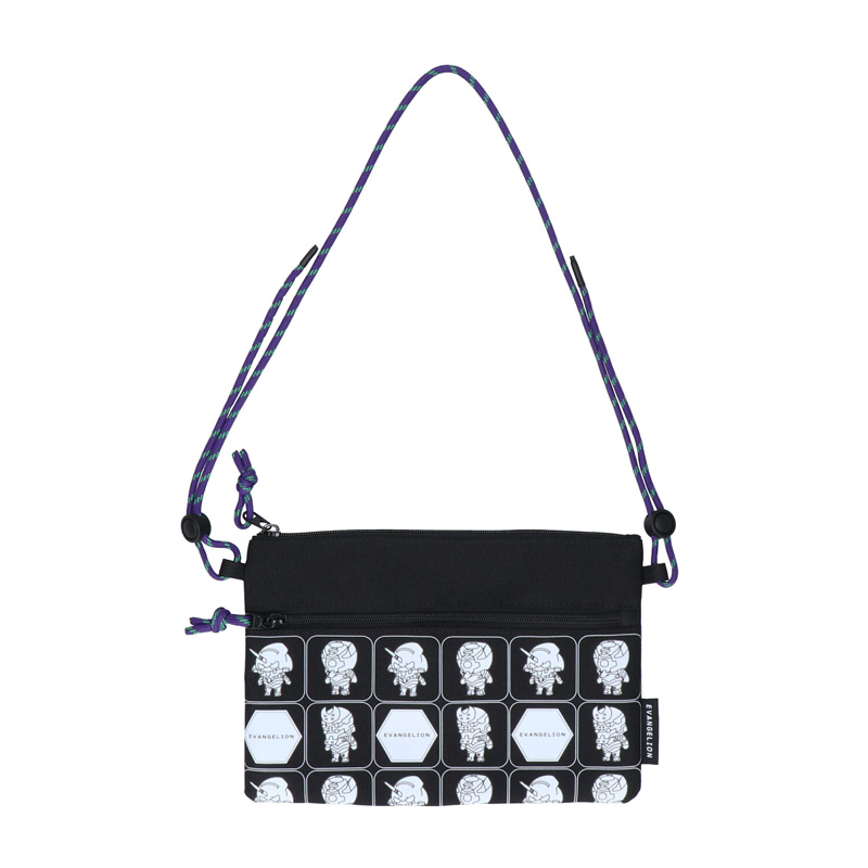 EVANGELIONキャラククターバッグ/サコッシュ機体柄（モノクロ）（高山）
