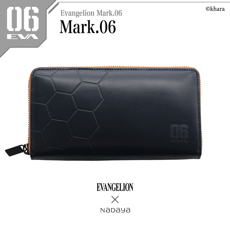 【EVANGELION×NADAYA】エヴァンゲリオン 長財布/Mark.06(ネイビー)（ナダヤ）