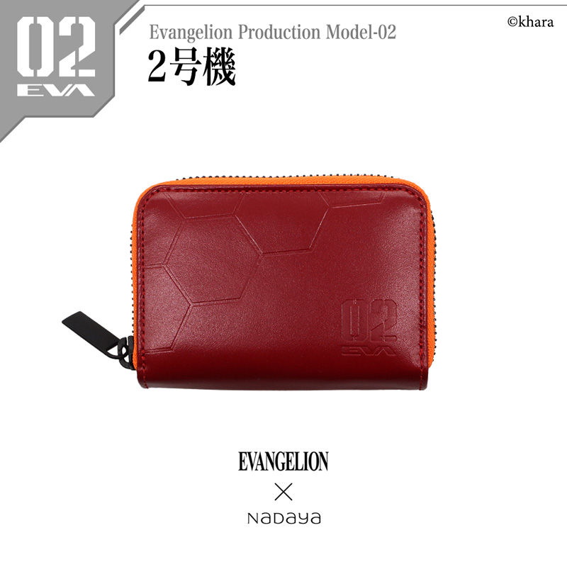 【EVANGELION×NADAYA】エヴァンゲリオン ラウンドファスナーマルチケース/2号機(レッド)(ナダヤ)