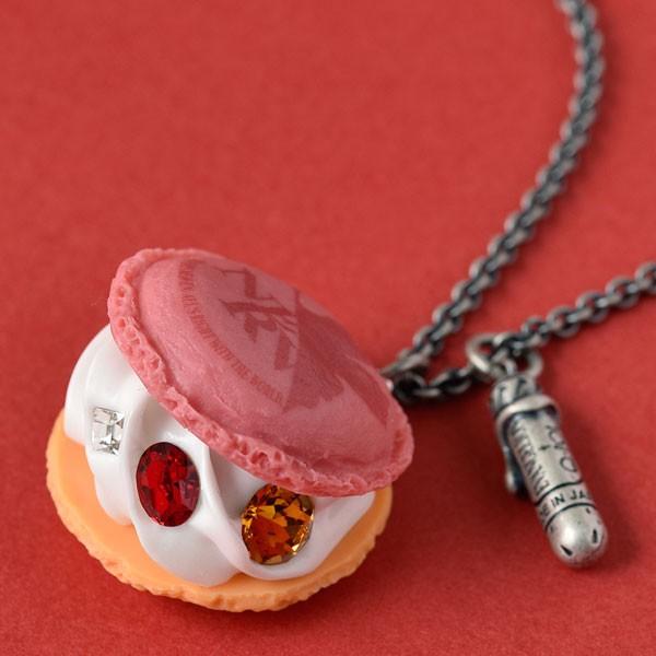 【EVANGELION x Q-pot】マカロンネックレス/2号機