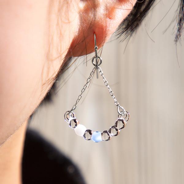 HARIO Lampwork Factory エヴァンゲリオン ピアス アール/レイ