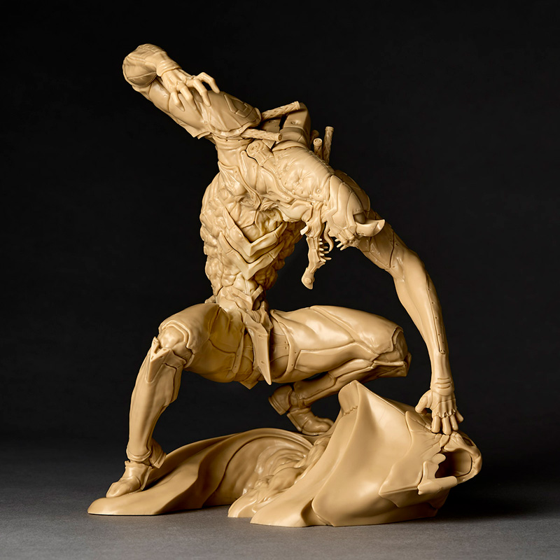 ARTPLA SCULPTURE WORKS エヴァ2号機獣化第2形態ザ・ビースト“ジオフロント血戦”ベージュカラーVer.(海洋堂)