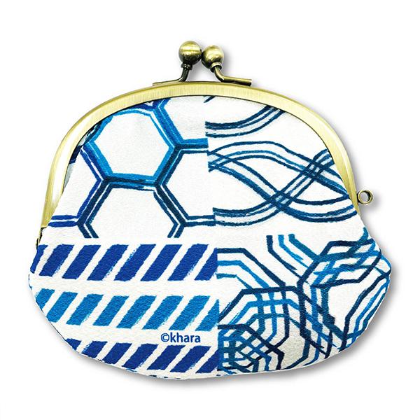 エヴァンゲリオン和柄 ちりめんがま口/パターンNERV（マリモクラフト）