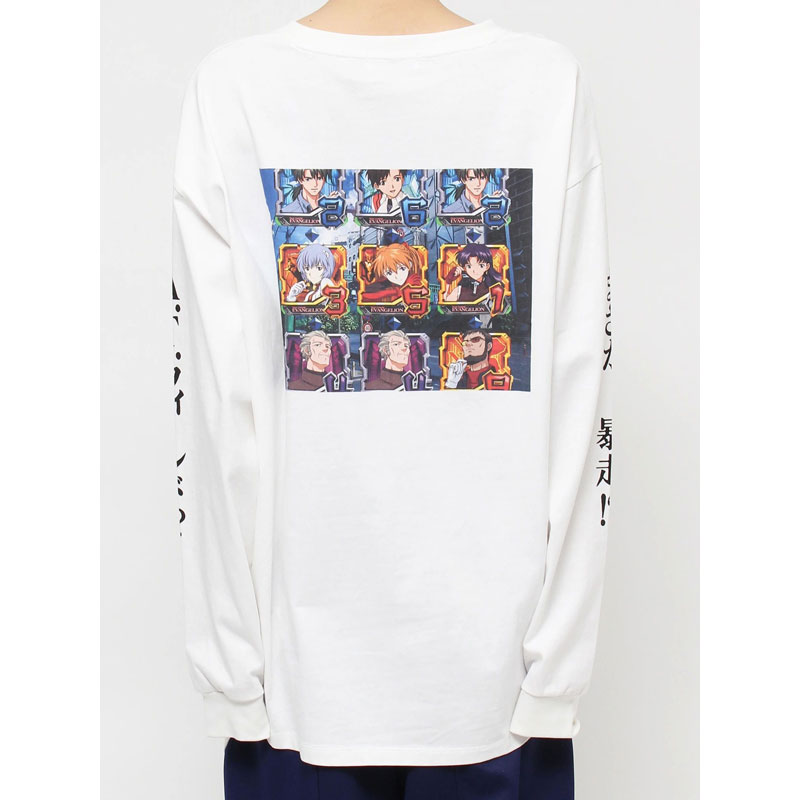 【EVANGELIONｘCALNAMUR】KOUKAKU LONGSLEEVE TSHIRT/白/フリーサイズ