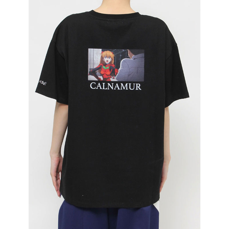 【EVANGELIONｘCALNAMUR】ASUKA TSHIRT/黒/フリーサイズ