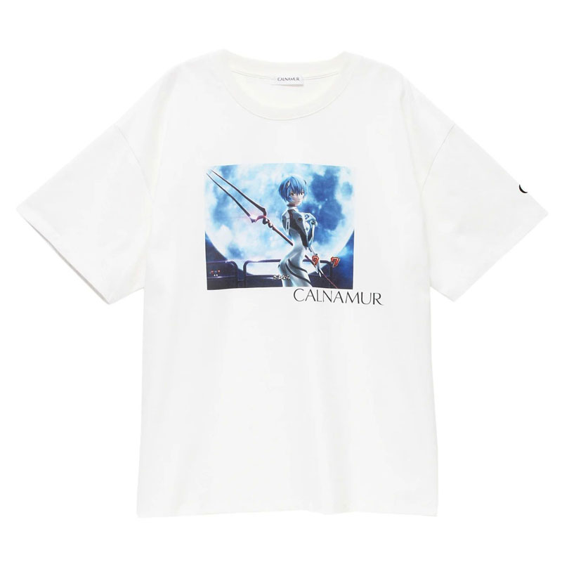 【EVANGELIONｘCALNAMUR】REI TSHIRT/白/フリーサイズ