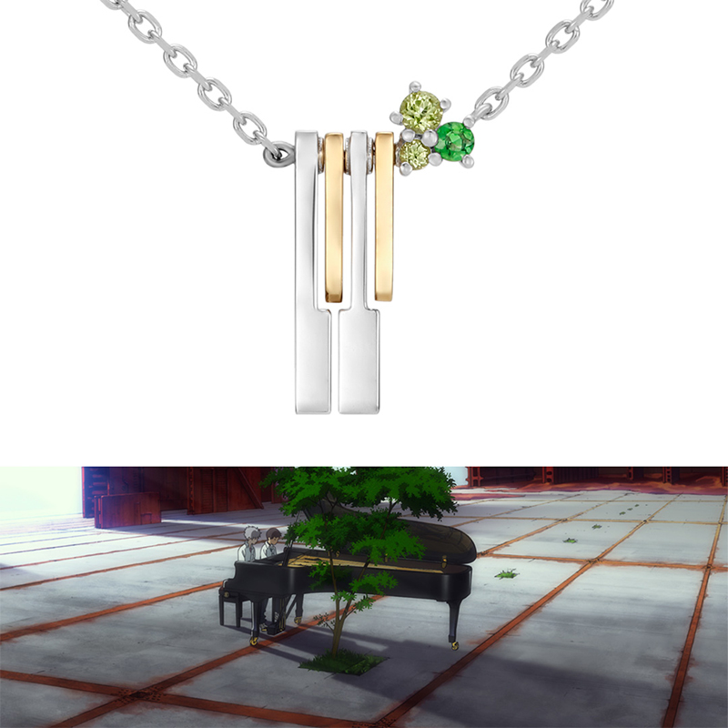 【受注生産品】エヴァxU-TREASURE ネックレス【K18】/シンジとカヲルの連弾