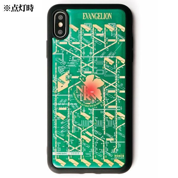 FLASH NERV 基板アート iPhoneXS Maxケース/緑(電子技販)