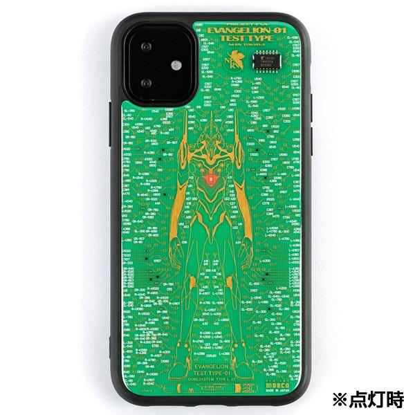 FLASH EVA01 基板アート iPhone11ケース/緑(電子技販)
