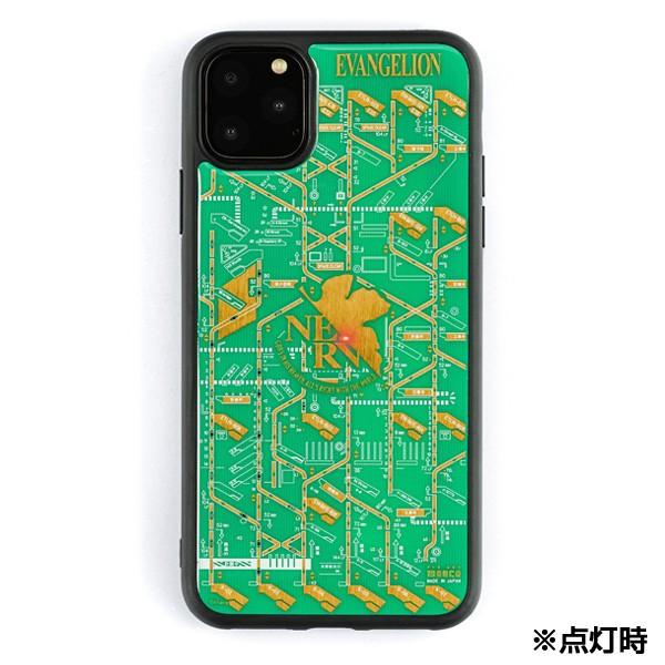 FLASH NERV 基板アート iPhone11Pro Maxケース/緑(電子技販)