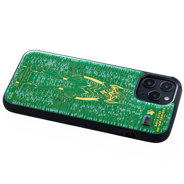 FLASH EVA01 基板アートiPhone 12Pro Maxケース/緑(電子技販)