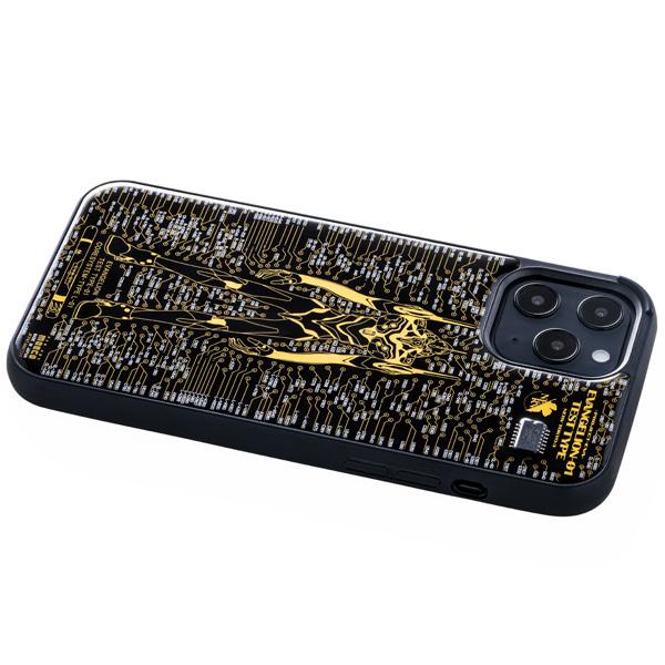 FLASH EVA01 基板アートiPhone 12Pro Maxケース/黒(電子技販)