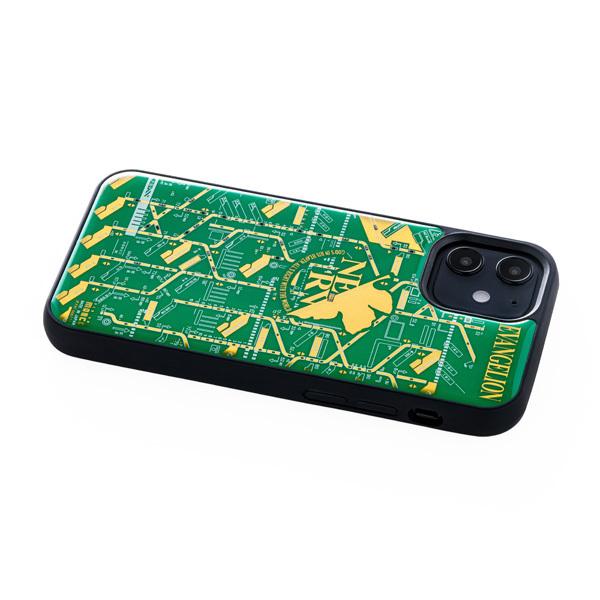 FLASH NERV 基板アートiPhone 12 mini ケース/緑(電子技販)