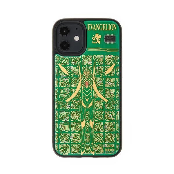FLASH EVA13 基板アートiPhone 12 mini ケース/緑(電子技販)