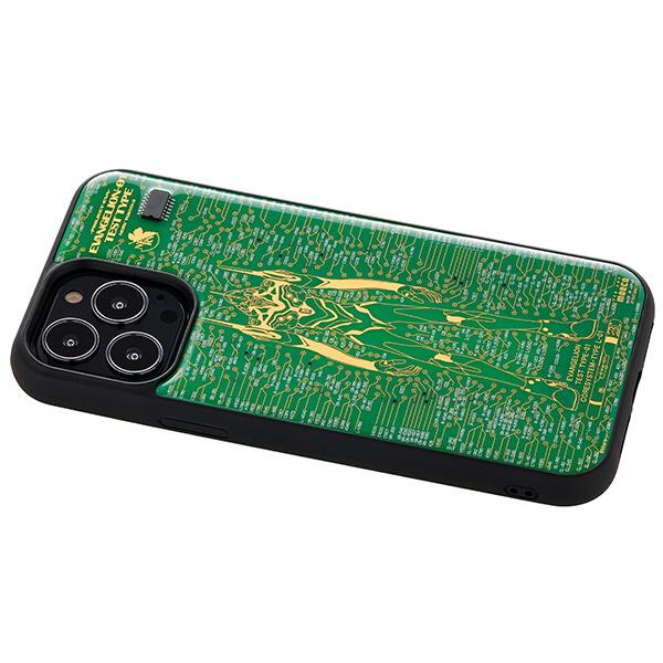 FLASH EVA01 基板アートiPhone 13Pro Maxケース/緑(電子技販)