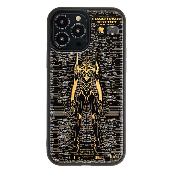 FLASH EVA01 基板アートiPhone 13Pro Maxケース/黒(電子技販)