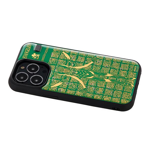 FLASH EVA13 基板アートiPhone 13Pro ケース/緑(電子技販)