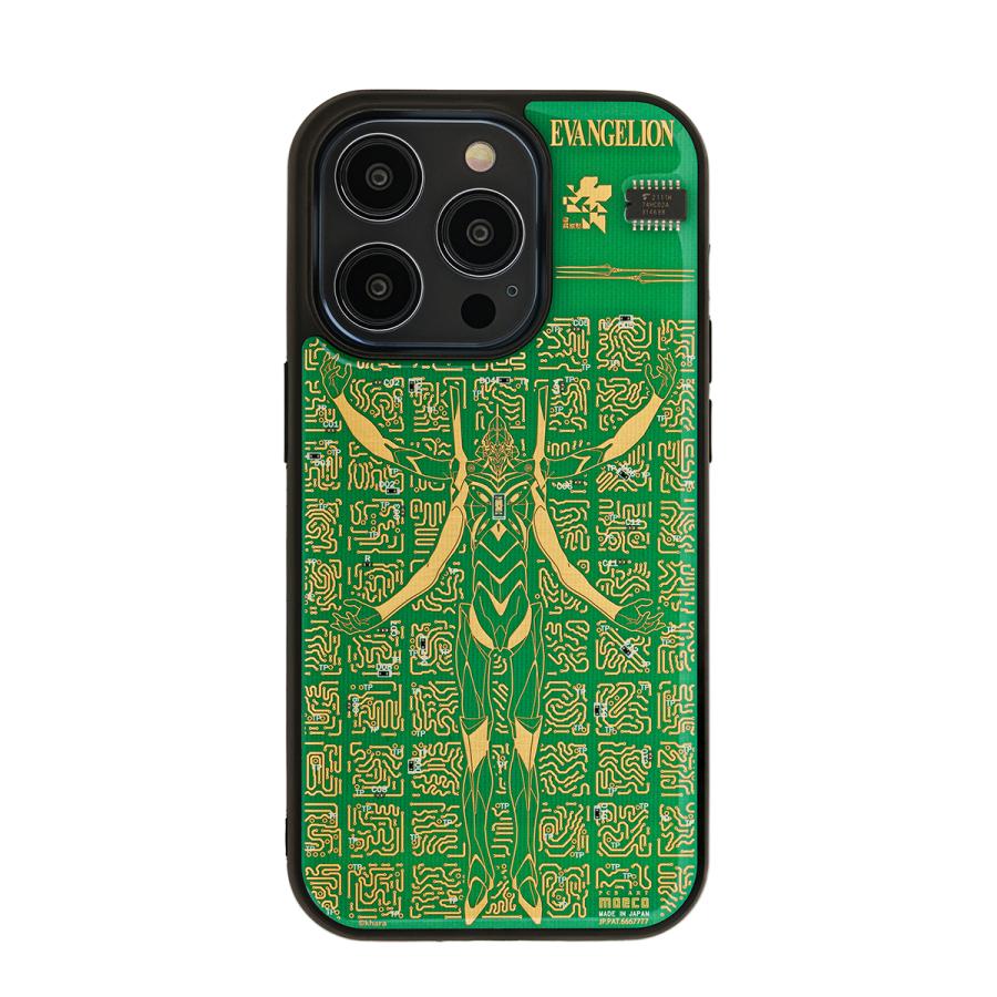 FLASH EVA13 基板アートiPhone 14Pro ケース(電子技販)/黒