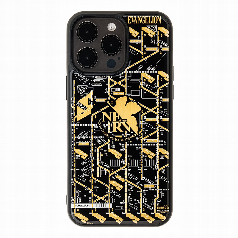 FLASH NERV 基板アートiPhone 15Pro Maxケース/黒(電子技販)