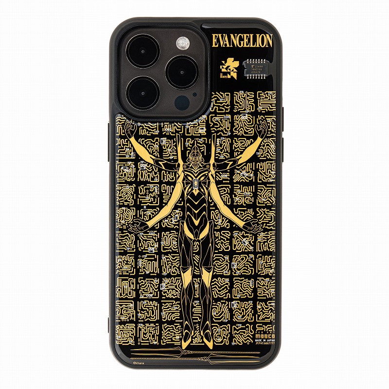 FLASH EVA13 基板アートiPhone 15Pro Maxケース/黒(電子技販)