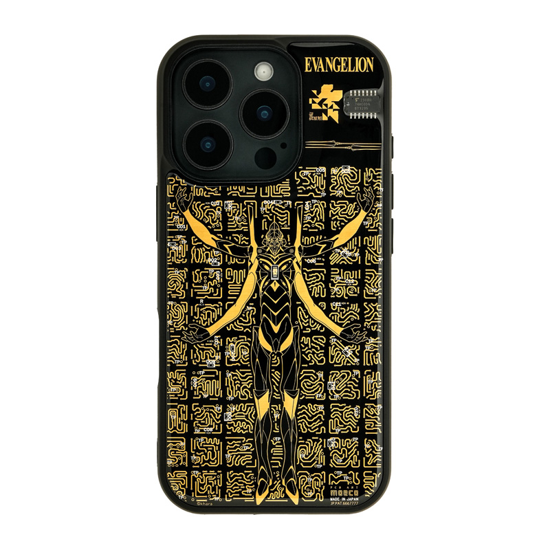 FLASH EVA13 基板アートiPhone 16Proケース/黒(電子技販)