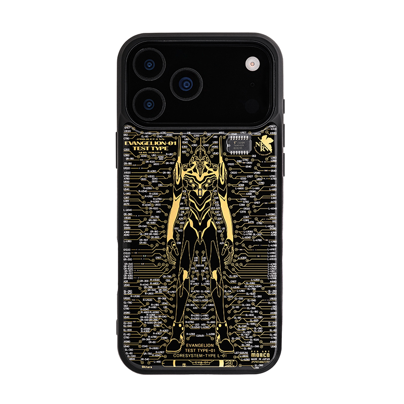 FLASH EVA01 基板アートiPhone 17Pro Maxケース/黒（電子技販）