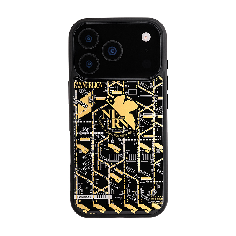 FLASH NERV 基板アートiPhone 17Proケース/黒（電子技販）