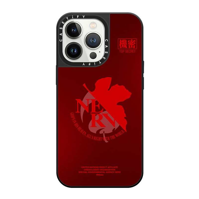【CASETiFYxEVA】NERV Logo MagSafe 対応ミラーケース(赤)/iPhone 13 Pro