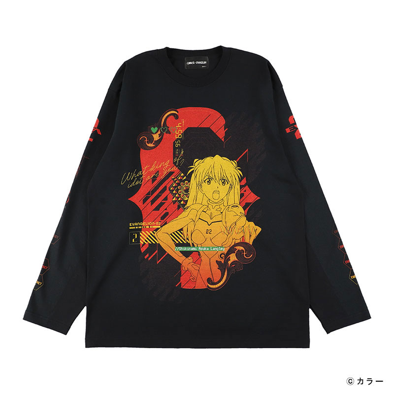 【期間限定受注】EVANGELION x QOOZA / LONG SLEEVE TEE [ASUKA1]
