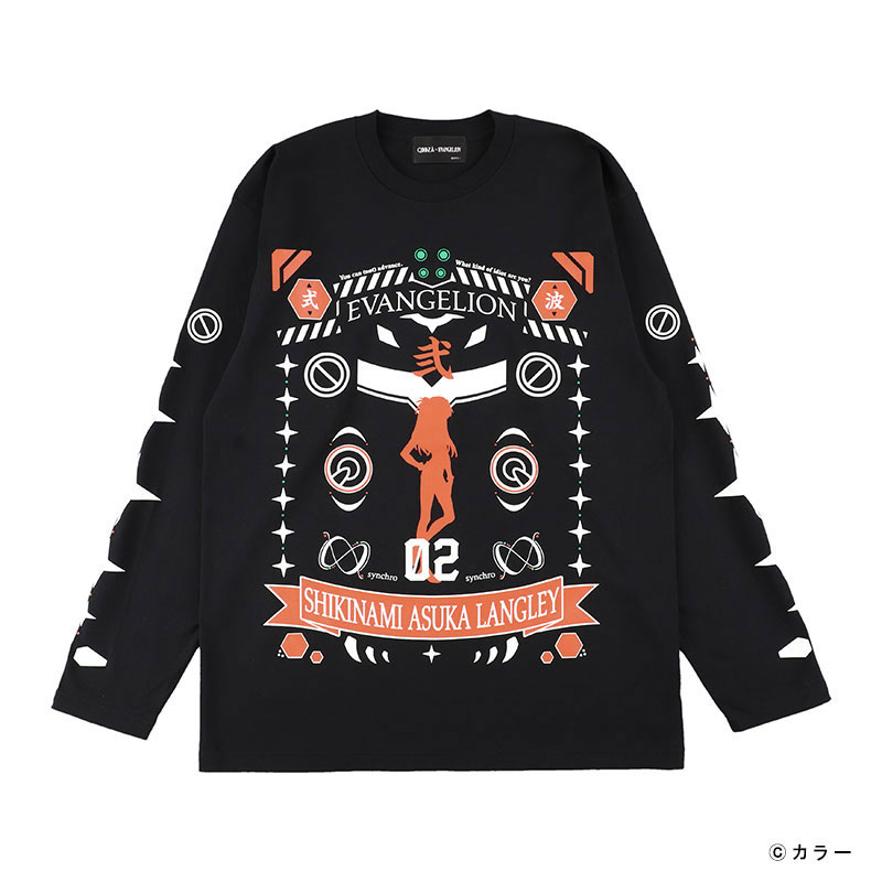 【期間限定受注】EVANGELION x QOOZA / LONG SLEEVE TEE [ASUKA2]