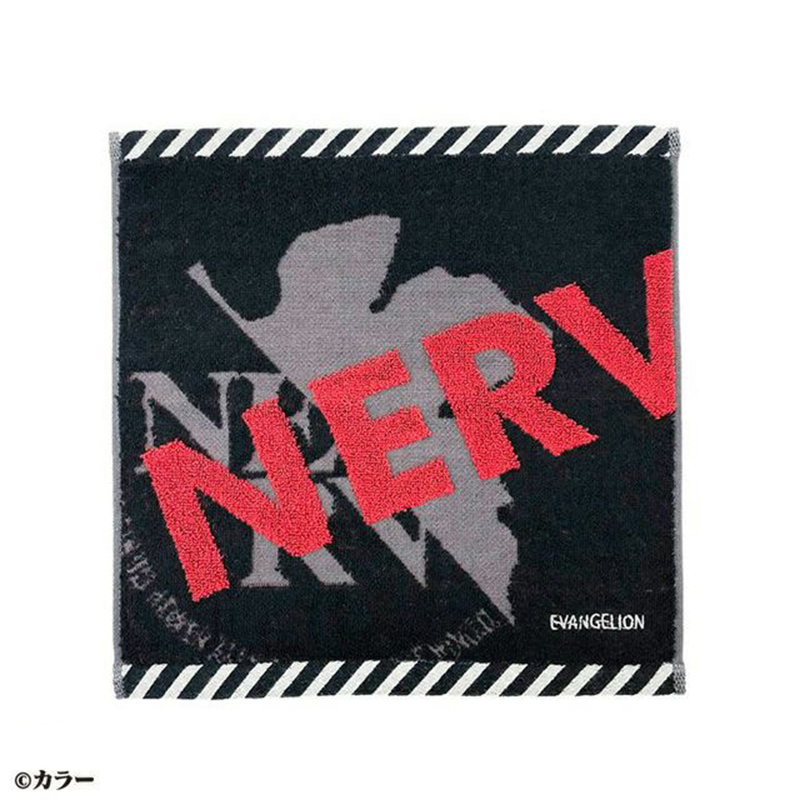 エヴァ パイルジャガード織刺繍入キャリータオル「NERVロゴレッド」（丸眞）